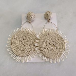 Raffia earrings